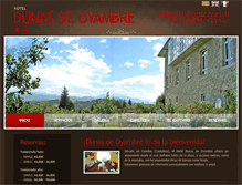 Tablet Screenshot of dunasdeoyambre.com